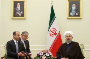 روحانی در دیدار رئیس مجلس عراق : برخی کشورهای منطقه تحت تاثیر صهیونیستها راه غلط را دنبال میکنند روحانی در دیدار رئیس مجلس عراق : برخی کشورهای منطقه تحت تاثیر صهیونیستها راه غلط را دنبال میکنند