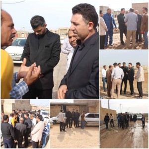 ▫دستور فرمانداری دشت آزادگان به دستگاه های ذیربط؛ *توسعه سریع خدمات و حل مشکل آب و فاضلاب مناطق کوی دانشگاه، کوی ابوذر ومسکن مهر و آسفالت خیابان های اصلی کوی دانشگاه در کمترین زمان صورت گیرد* ▫دستور فرمانداری دشت آزادگان به دستگاه های ذیربط؛ *توسعه سریع خدمات و حل مشکل آب و فاضلاب مناطق کوی دانشگاه، کوی ابوذر ومسکن مهر و آسفالت خیابان های اصلی کوی دانشگاه در کمترین زمان صورت گیرد*